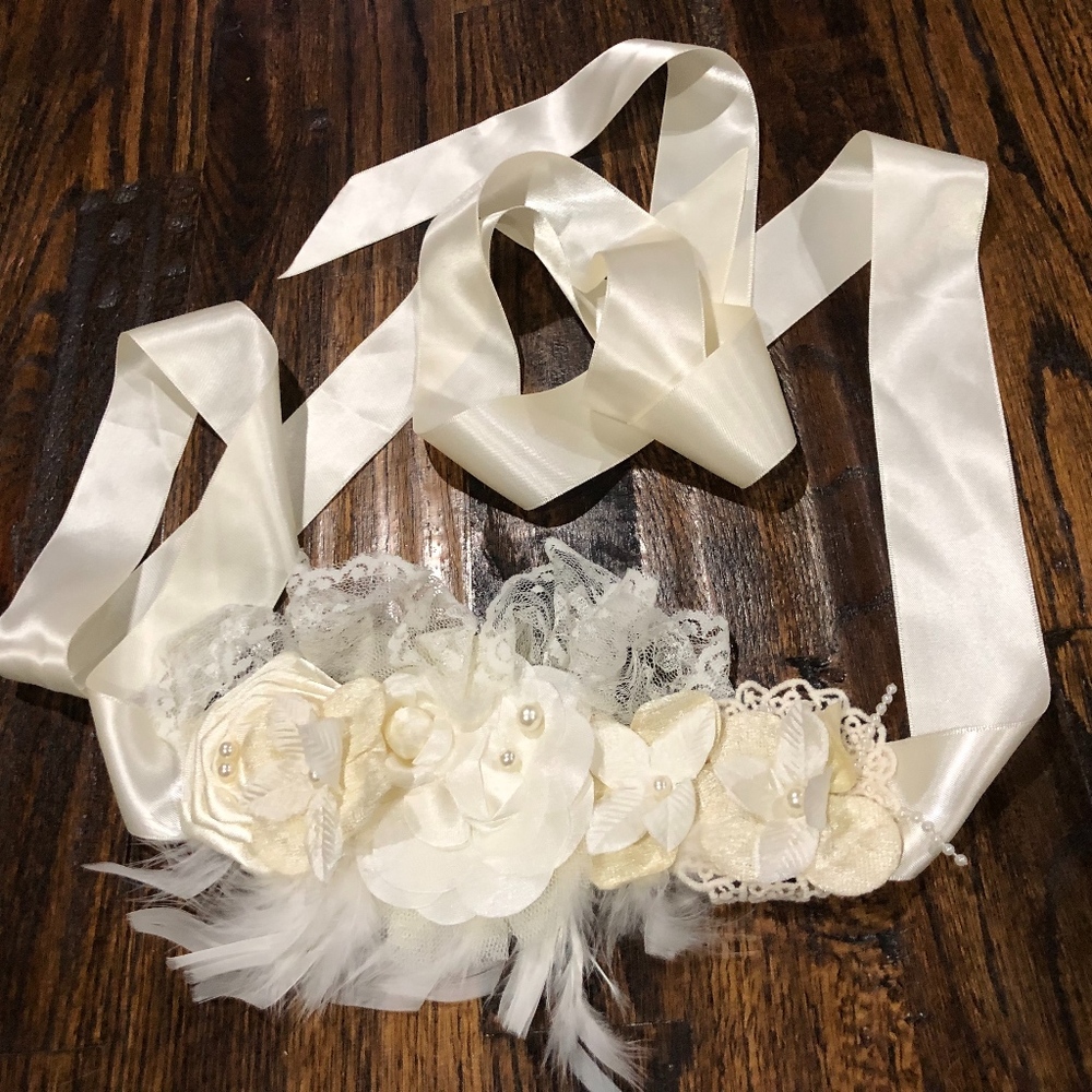 Dollcake Cream Sash/Headband